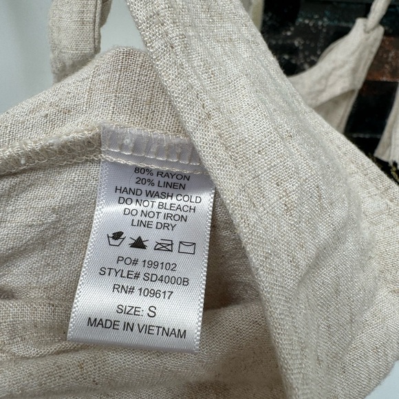 LAST CHANCE! Shinestar natural fabric jumpsuit overalls with pockets - Picture 3 of 5